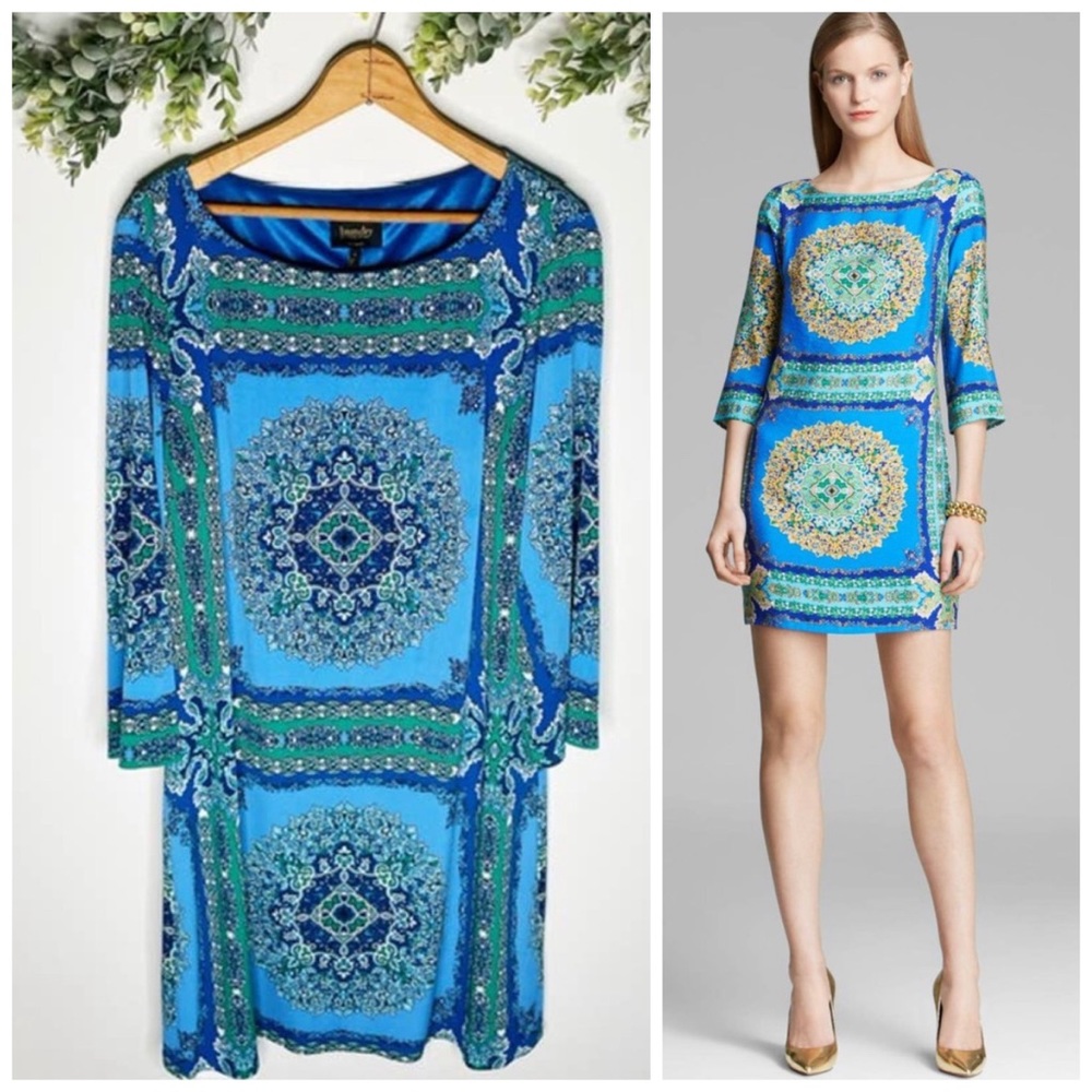 LAUNDRY by Shelli Segal Paisley Mini Dress